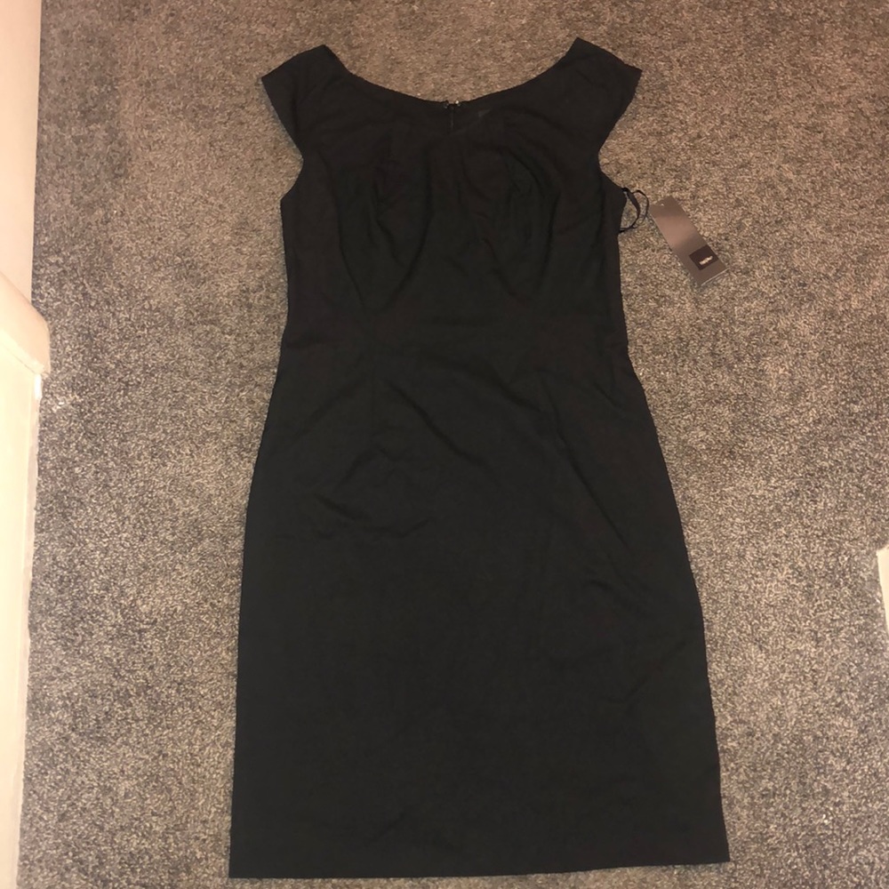Women’s black midi dress